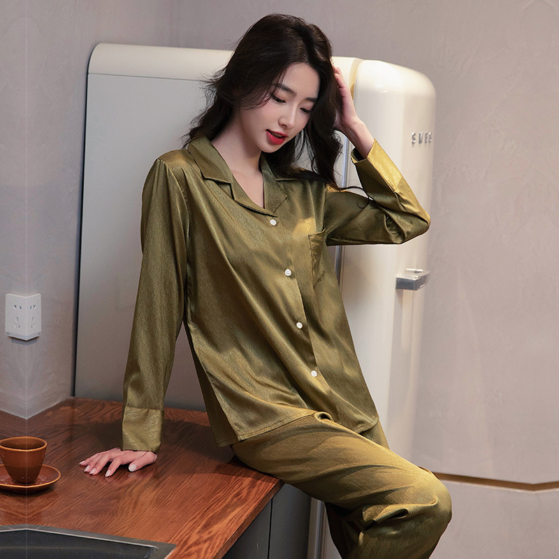 Bộ Lụa Mặc Nhà Bộ Pijama Lụa Cao Cấp Mát Mềm Mịn ELSA PIJAMA