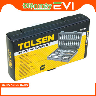 Hộp đựng bộ dụng cụ đa năng 46 Món Tolsen 15138 Trang bị hộp đựng tiện lợi, dễ dàng mang theo và cất giữ