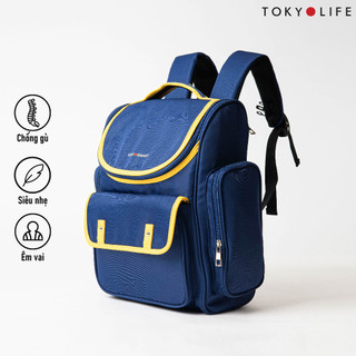 Balo chống gù thời trang TOKYOLIFE siêu nhẹ thiết kế đơn giản nhiều ngăn êm vai V8BPK300I