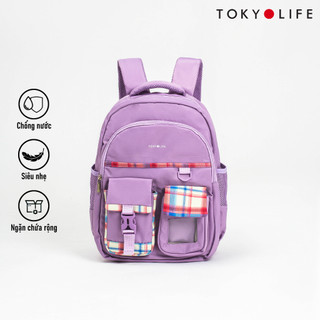 Balo trẻ em chống nước thời trang TOKYOLIFE chống gù siêu nhẹ ngăn đựng siêu to với chất liệu cao cấp C3BPK301M