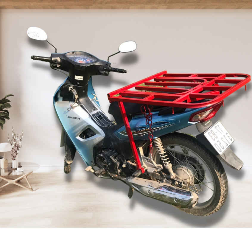 Baga chở hàng xe máy đa năng có thể mở cốp đổ xăng có thêm thanh chắn chống trôi hàng