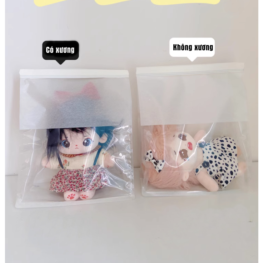 Túi zip đựng outfit xinh xắn - Túi bánh mì đựng doll xinh xắn