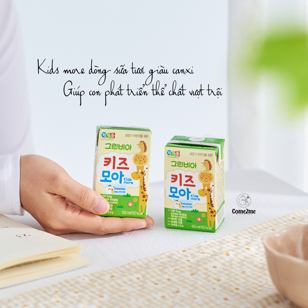 DATE 9/2024 Sữa dinh dưỡng phát triển chiều cao và cân nặng Greenbia Hikid 150ml