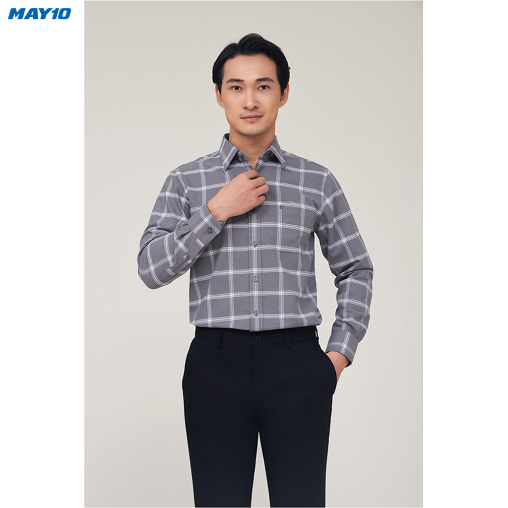 Sơ mi nam dài tay May10 form Regular mã 010123056OL 20