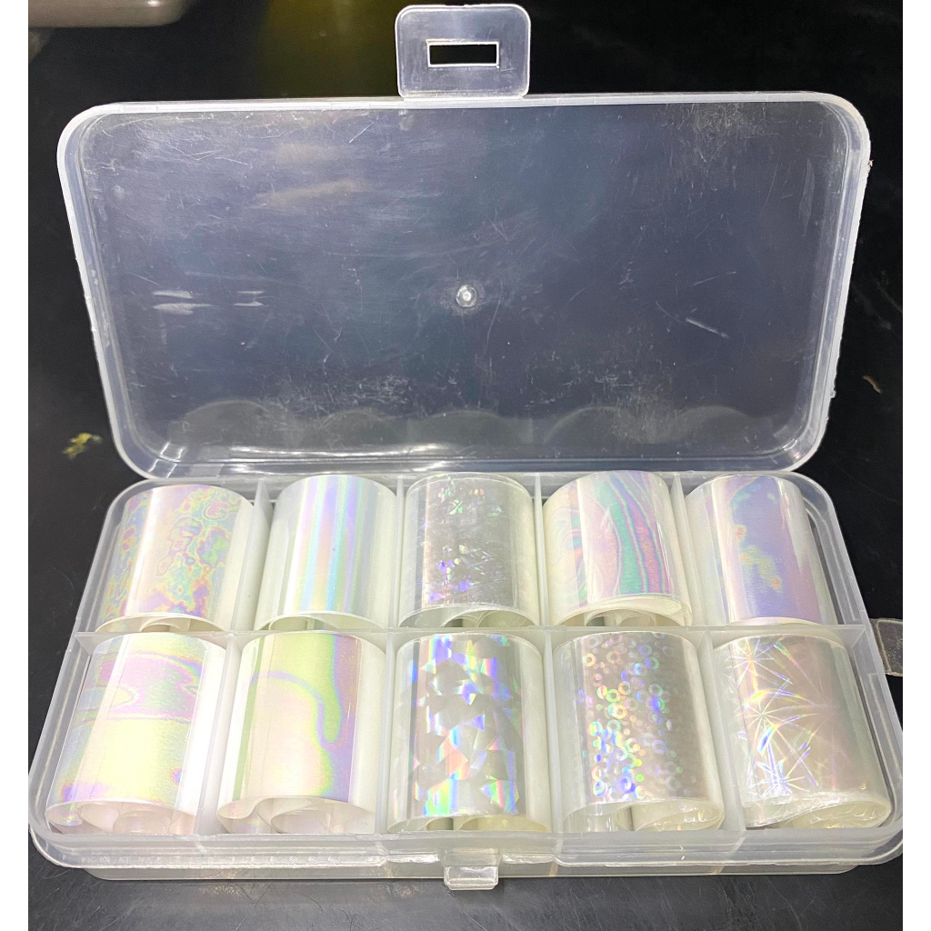 SET FOIL DÁN MÓNG THỦY TINH DIY (10 cuộn)
