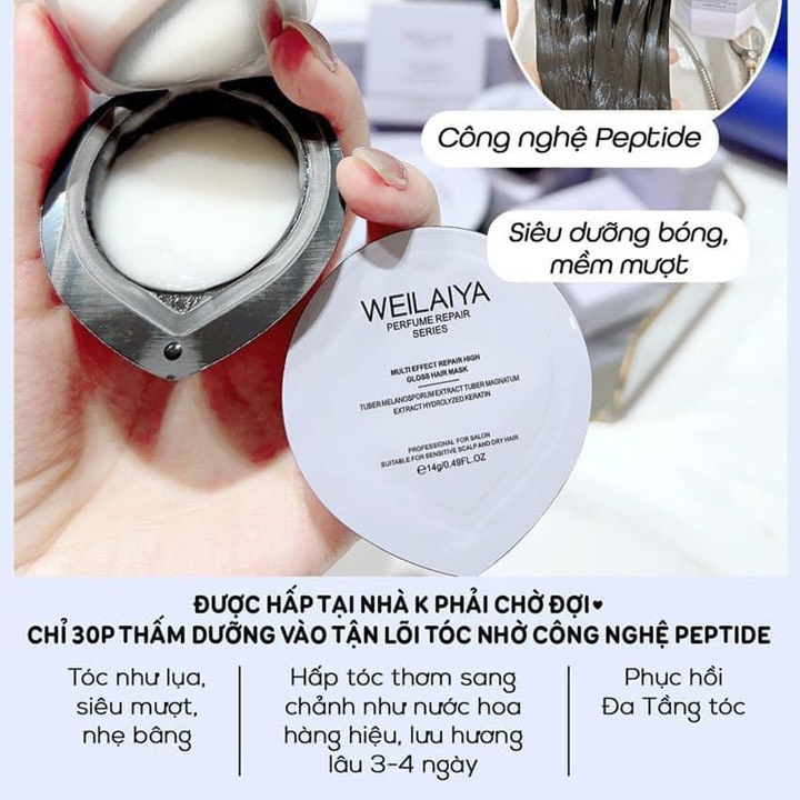 Mini Hấp tóc Weilaiya phục hồi tóc hư tổn 14g