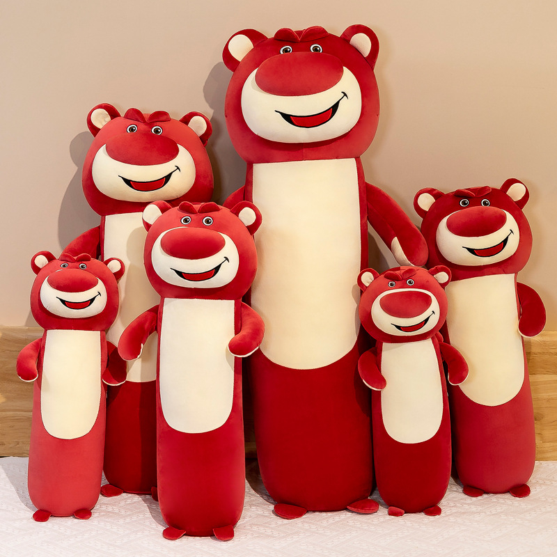 Gấu nhồi bông gối ôm hình thú dài 50/70/90/110 cm vải co dãn 4 chiều mềm mịn cao cấp Gấu Xinh - G14