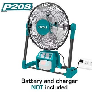 Quạt gió dùng pin 20v 12 inch có adapter cắm nguồn total tfali2001