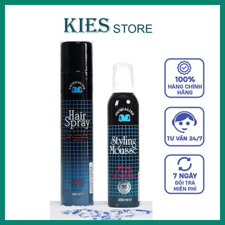 Keo xịt tóc cứng, gôm xịt tóc Jacqualine Long Lasting Hold Hair Spray 400ml