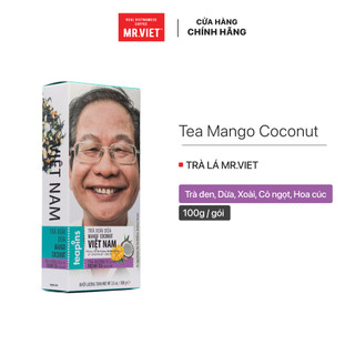 Trà lá Farmer's Tea Mango Coconut, trà đen, hương xoài dừa độc đáo - Trà Teapins 100g