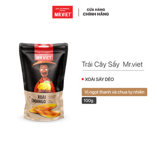 Xoài sấy dẻo, vị ngọt thanh và chua tự nhiên - mr.viet 100g