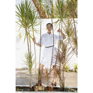 Đầm sơ mi cổ trụ - YV LE & CO