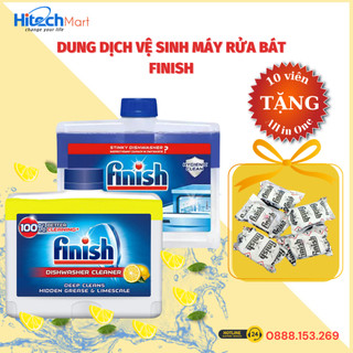 Nước Vệ Sinh Máy Rửa Bát Finish 250ml, Dung dịch tẩy rửa vệ sinh cặn canxi dầu mỡ Finish cho máy rửa chén rửa bát