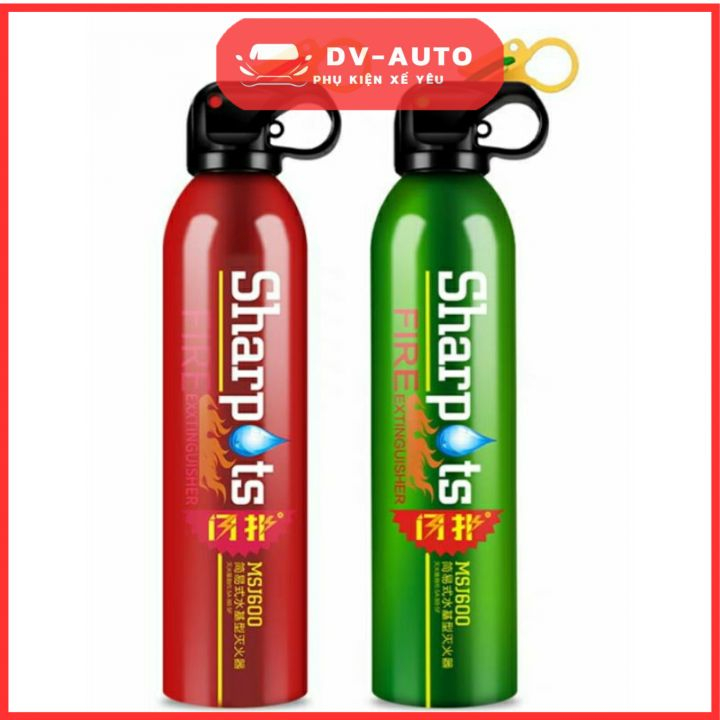 Bình Cứu Hỏa, Bình Chữa Cháy Mini Sharpots Cao Cấp Dập Lửa Hiệu Quả Nhanh Chóng Cực Kỳ Tiện Dụng By DV AUTO