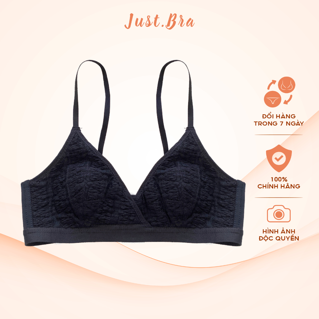 Áo ngực không gọng bralette Just Bra chất liệu ren thoáng khí, thiết kế ôm giữ ngực tốt AB474