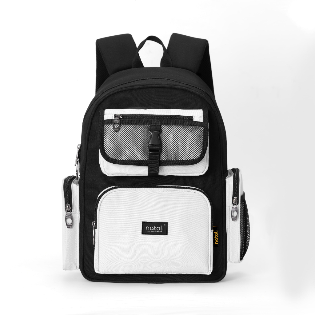 Balo Local Brand thương hiệu NATOLI chất vải canvas thời trang chống nước chống sốc dày dặn - ICON BACKPACK B13