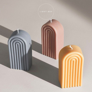 Nến thơm thủ công hình vòng cung RAINBOW CANDLE - Decor, chụp ảnh, quà tặng