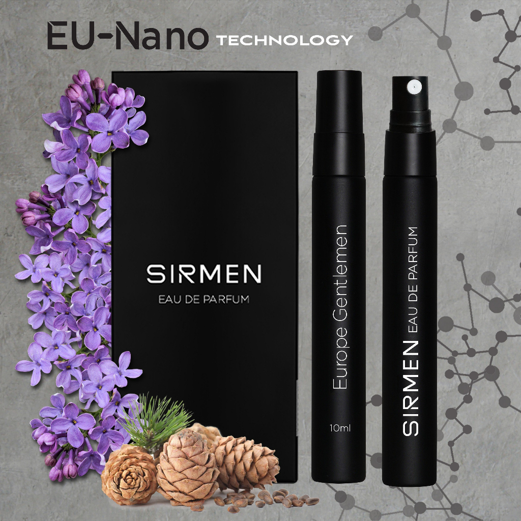 Nước hoa nam SIRMEN Eau de Parfum Châu Âu Europe Gentlemen cao cấp hộp 2 chai 10ml thơm tự nhiên sang trọng