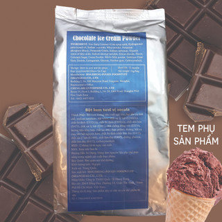 BỘT LÀM KEM VỊ CHOCOLATE TÚI 1KG
