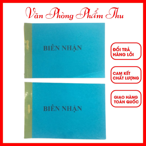 (Combo 10 cuốn) Biên nhận 2 Liên 3 Liên Ngang
