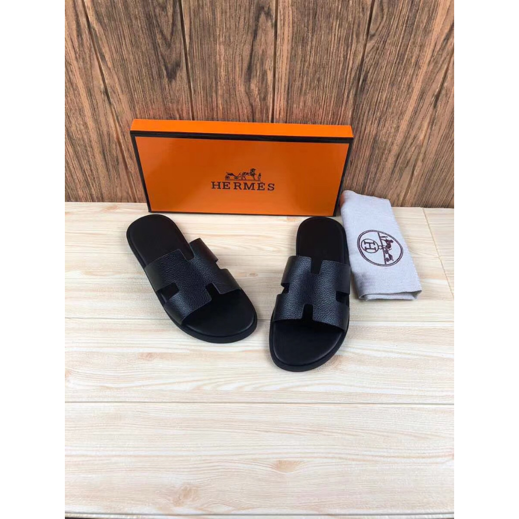 Dép nam da chữ H cao cấp da bò đẹp quai ngang quai chéo không quai hậu thời trang trẻ  CHAGO Hm hot nhất 2023!