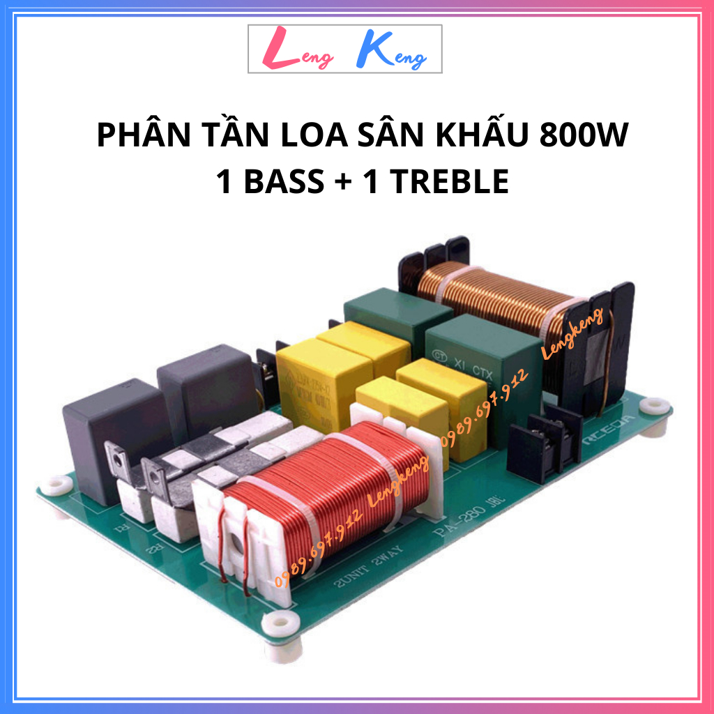 [Giá 1 mạch] Mạch phân tần loa 2 đường tiếng JBL PA-280 công suất lớn 800w | Phân tần 2 loa dùng cho loa sân khấu