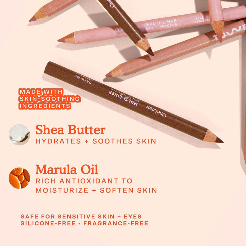 Chì kẻ đa năng Tower 28 Beauty OneLiner Lip Liner + Eyeliner + Cheek Pencil