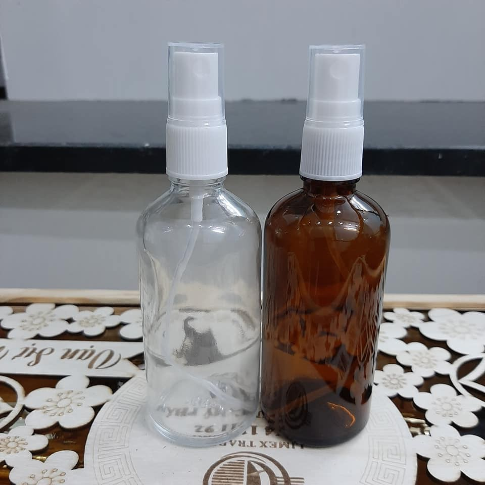 Chai Xịt Phun Sương ♥️ Lọ Đựng Tinh Dầu Thủy Tinh 50ML/100ML Có Van Phun Sương Chiết Tinh Dầu Khuếch Tán, Dầu Thơm