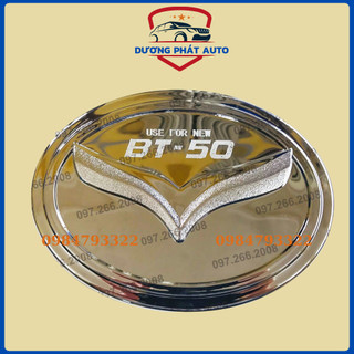 Ốp nắp bình xăng xe mazda bt50 2015-2023 mạ crom cao cấp
