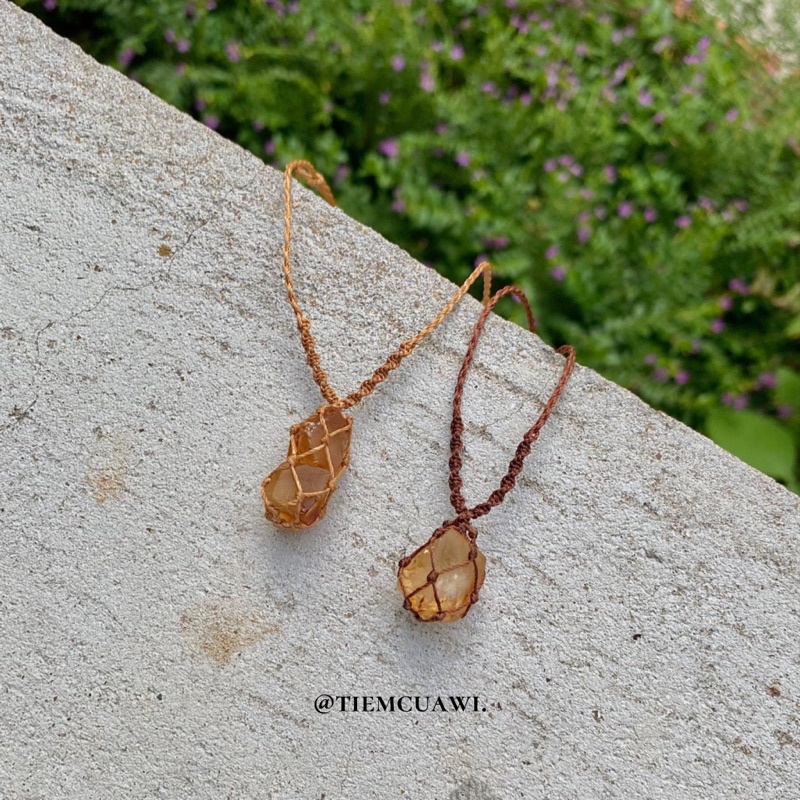 Vòng cổ Citrine - Thạch Anh Vàng