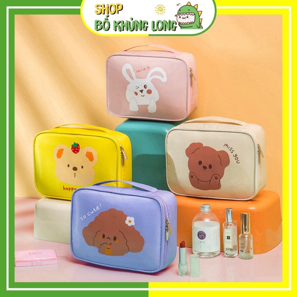 Túi Đựng Mỹ Phẩm Du Lịch Túi Đựng Tiện Lợi Nhỏ Gọn Túi Mini Du Lịch Chống Thấm Nước - BỐ KHỦNG LONG