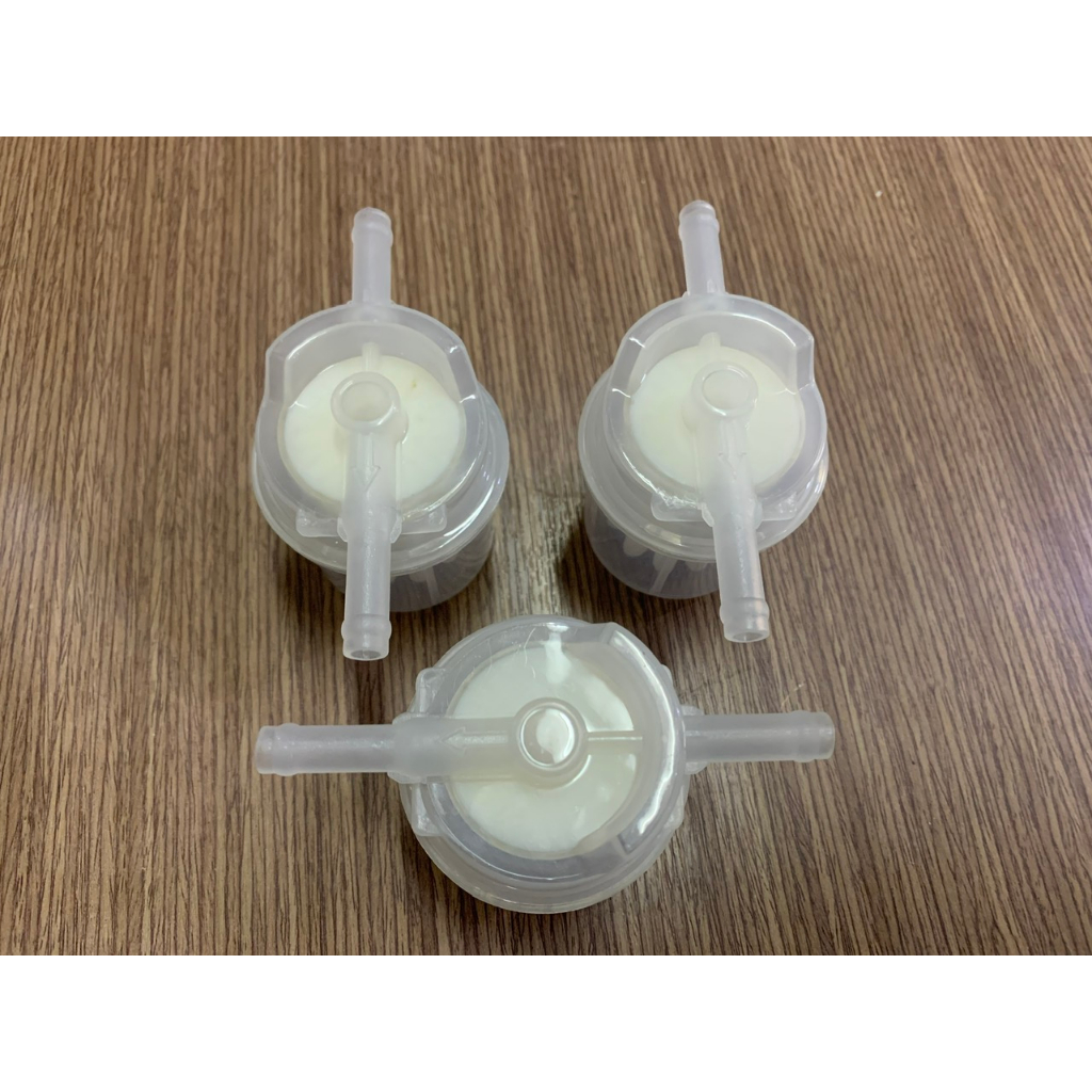 LỌC XĂNG BẰNG NHỰA CAO CẤP 2 ĐẦU THẲNG 8mm, BẮT CHO XE SUZUKI, XE BA GÁC, XR MÁY CHẾ.