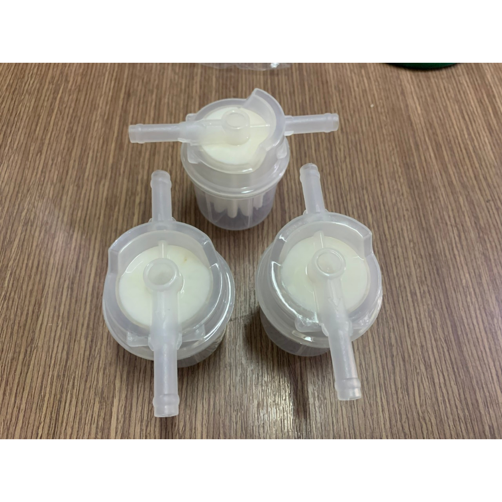 LỌC XĂNG BẰNG NHỰA CAO CẤP 2 ĐẦU THẲNG 8mm, BẮT CHO XE SUZUKI, XE BA GÁC, XR MÁY CHẾ.