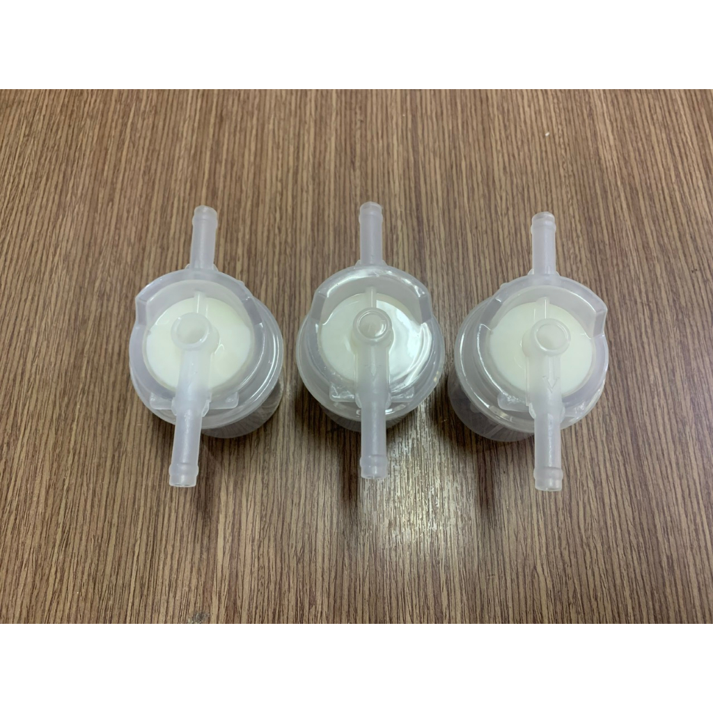 LỌC XĂNG BẰNG NHỰA CAO CẤP 2 ĐẦU THẲNG 8mm, BẮT CHO XE SUZUKI, XE BA GÁC, XR MÁY CHẾ.