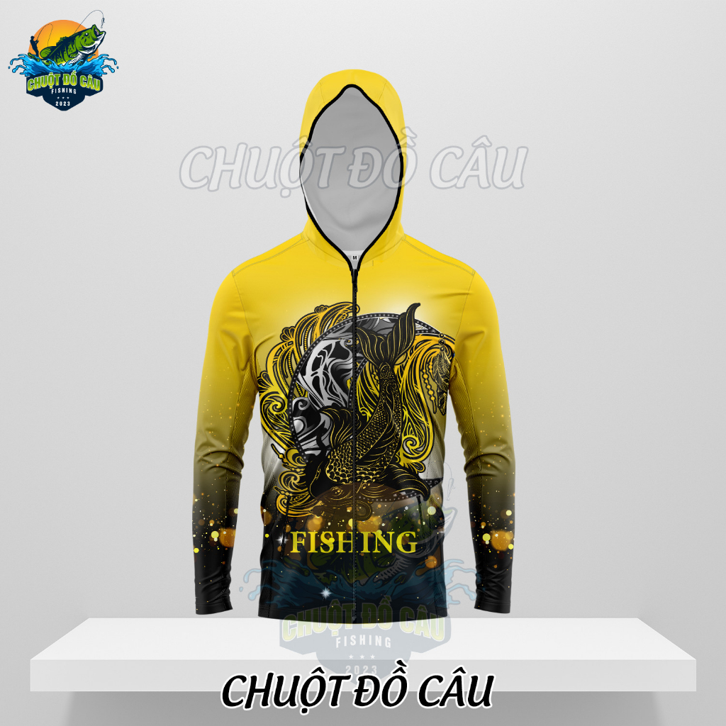Áo khoác câu cá chống nắng KIM NGƯ vải mát
