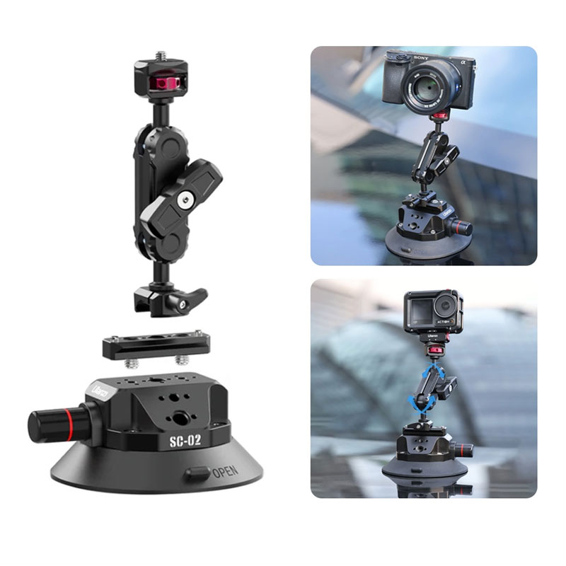 Ulanzi SC-02 Bộ ngàm Strong Suction Cup Mount khả năng tải Load 3Kg