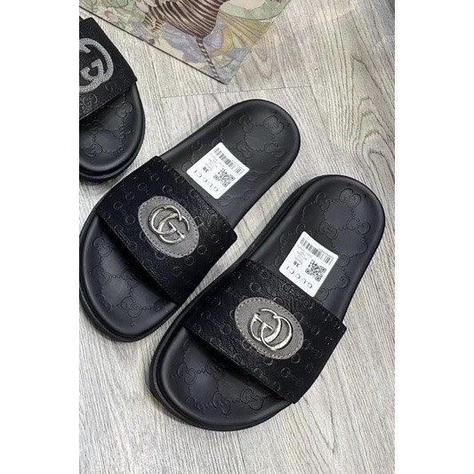 Dép lê quoai ngang gc họa tiết in chìm .mẫu dép hot nhất 2023 full bin box!