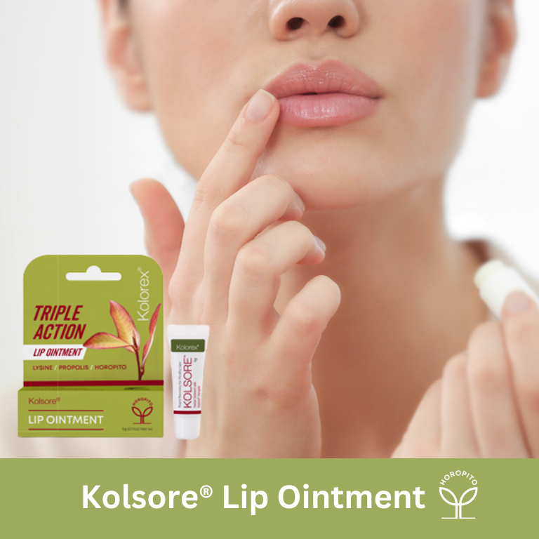 Kem Chàm Môi, Loét Môi, Nứt Nẻ Môi Herpes Môi Kolorex Kolsore Lip Care Ointment