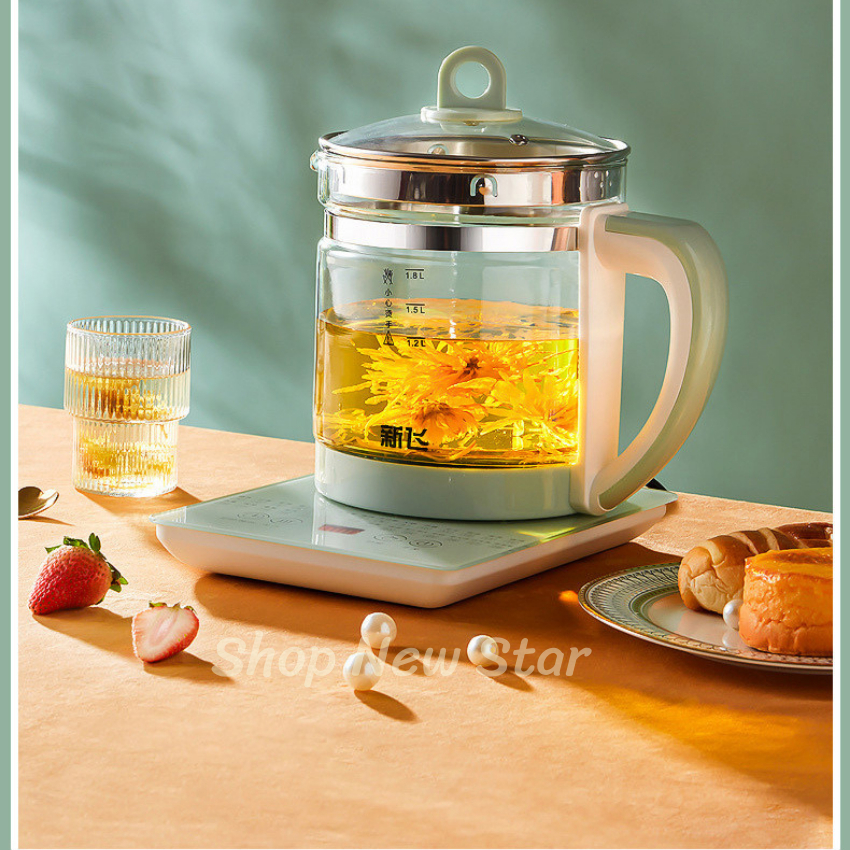Ấm pha trà 1.8L đa năng ,ấm kèm bếp siêu tiện dụng dành cho gia đình, Bảo Hành Chính Hãng