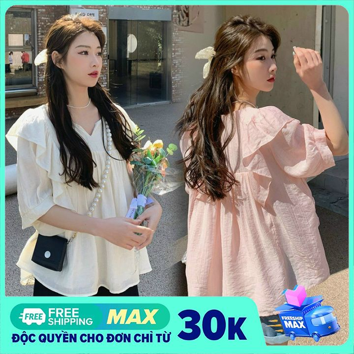áo bầu xinh von nhẹ tơ mềm mát
