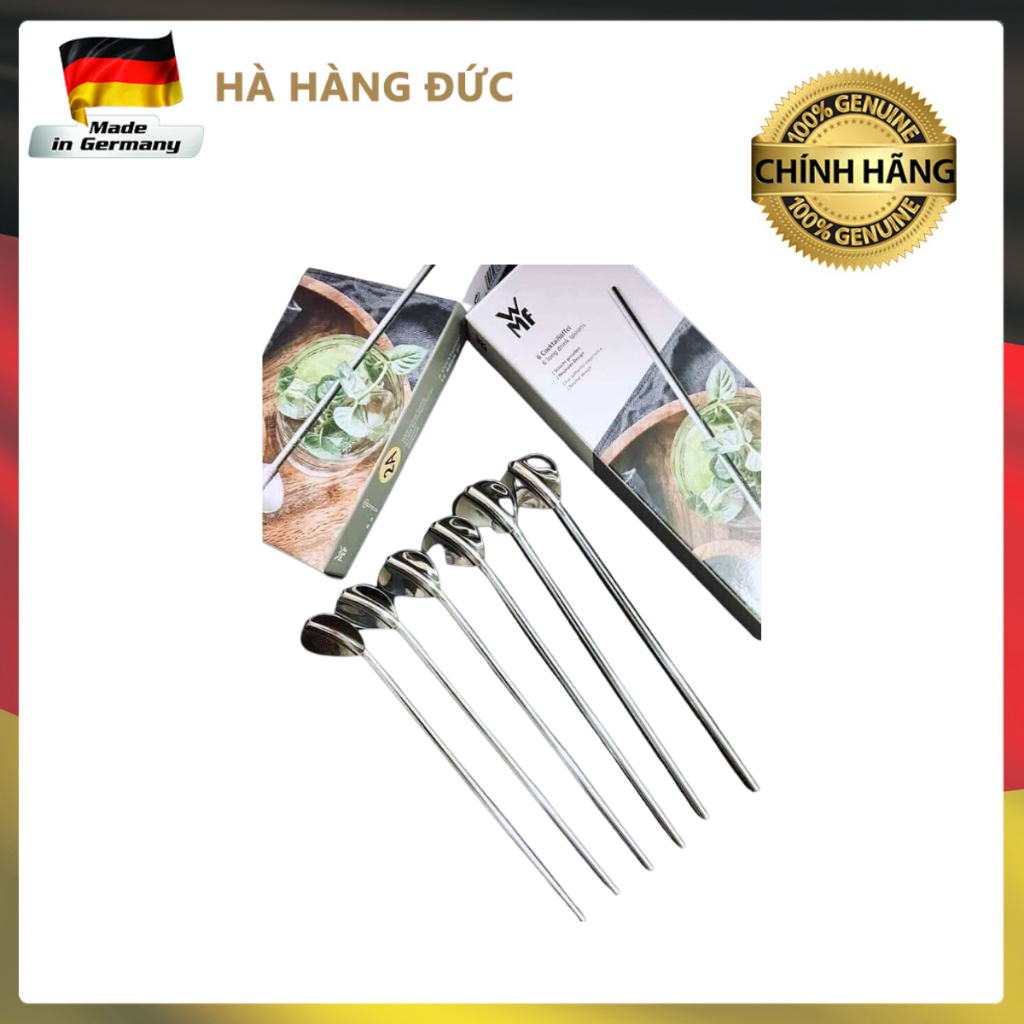 Set 6 muỗng ống hút cocktail WMF