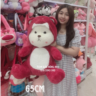 [Hoả Tốc- Freeship] Gấu Bông Lena đáng yêu đội nón Size to 1M