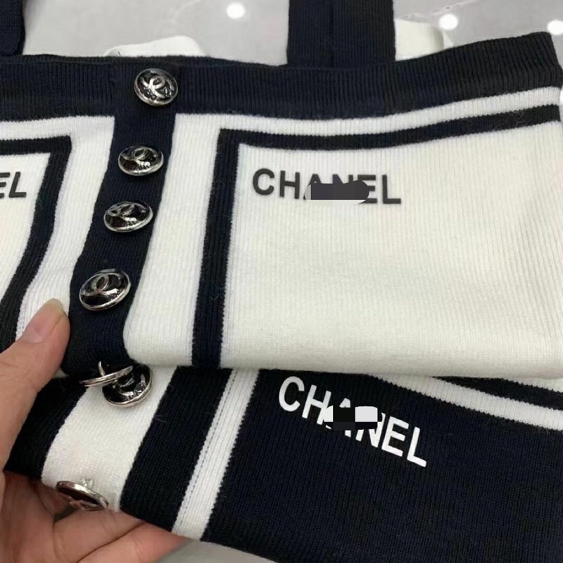 Áo Len Dệt Kim Hai Dây Cha ne