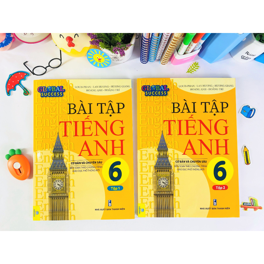 Sách - Combo 2 cuốn Bài Tập Tiếng Anh 6 Cơ Bản Và Chuyên Sâu
