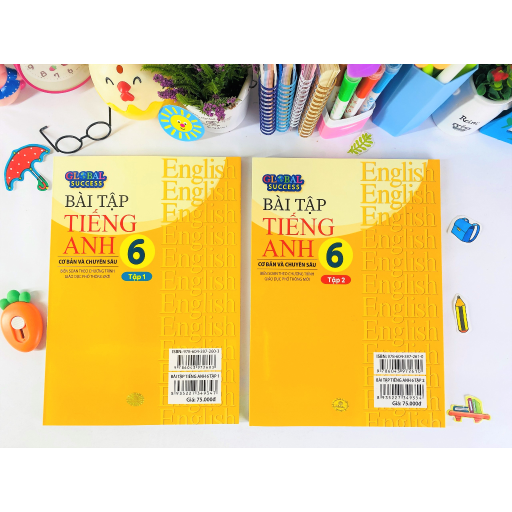 Sách - Combo 2 cuốn Bài Tập Tiếng Anh 6 Cơ Bản Và Chuyên Sâu