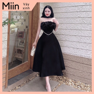 Váy tapta phối dây cổ