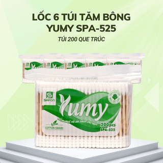 Tăm bông người lớn yumy thân trúc tb01-525 túi 200 que