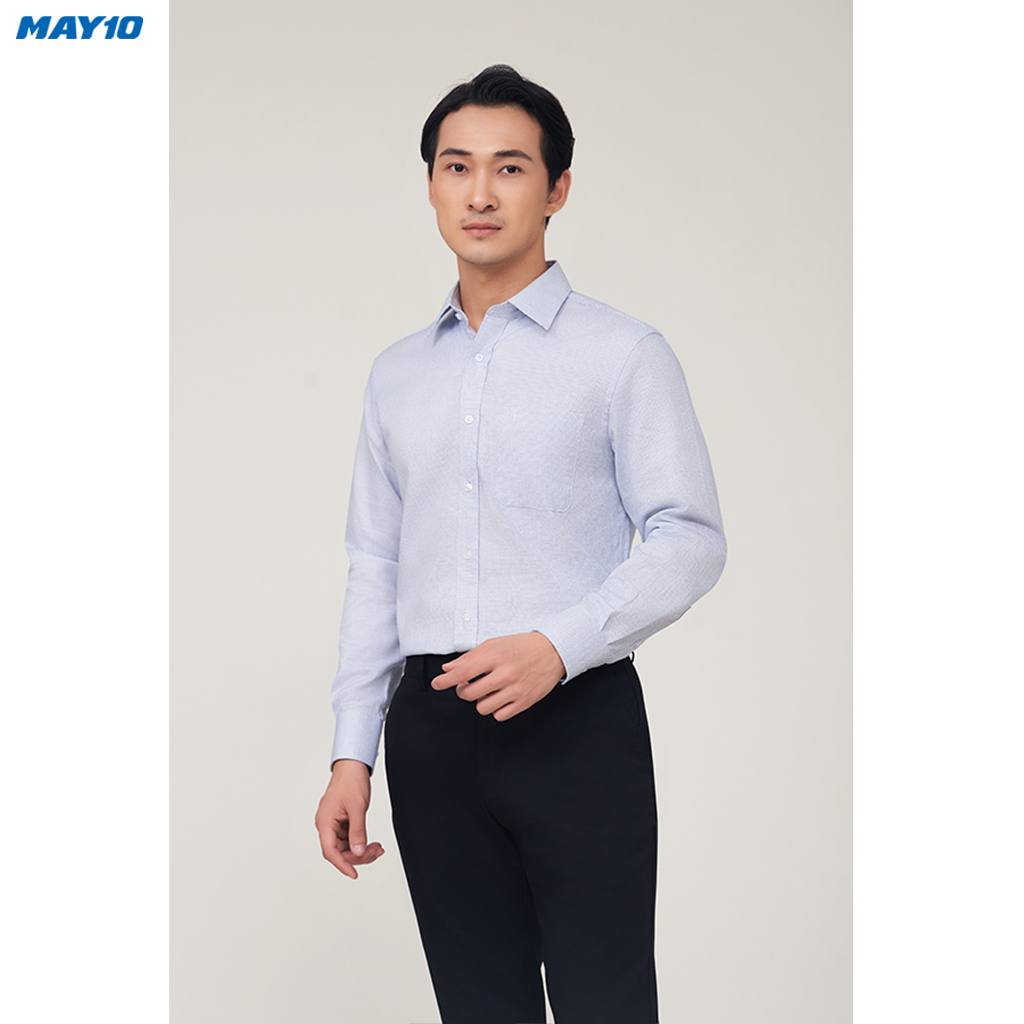 Sơ mi nam dài tay May 10 form Regular mã 010123107OL 36