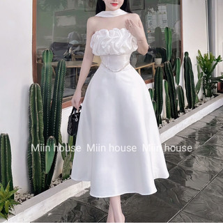 Váy tapta phối dây cổ