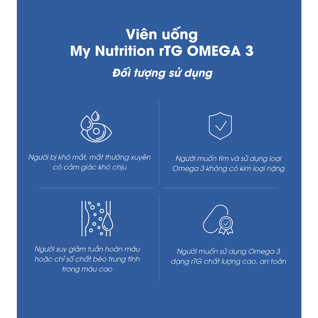 Viên Uống My Nutrition RTG Omega 3 Hộp 30 Viên - K2V Shop